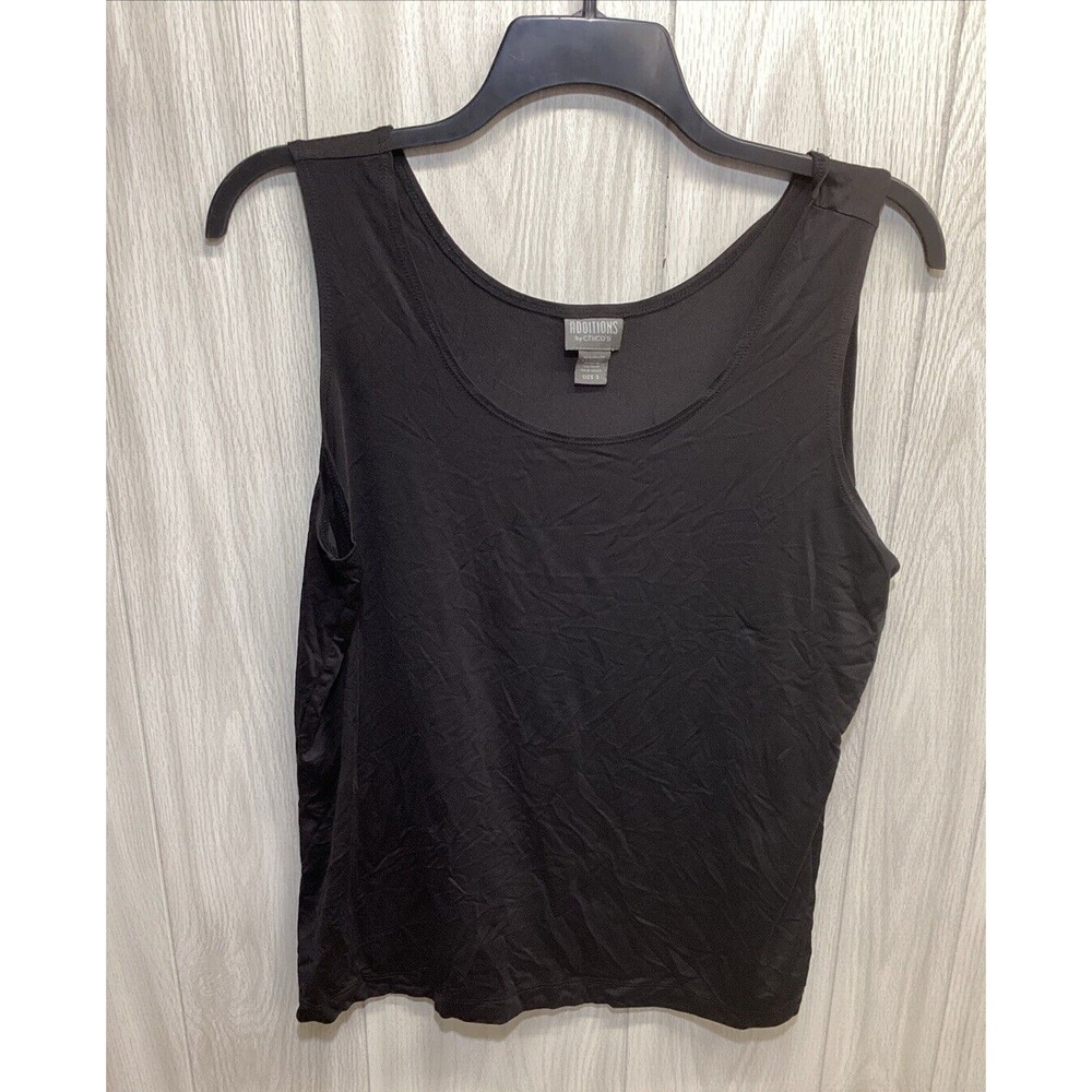 ADDITIONS Women's (Size 3) by Chico's Sleeveless‎ Round Neck Tank Top Stretch